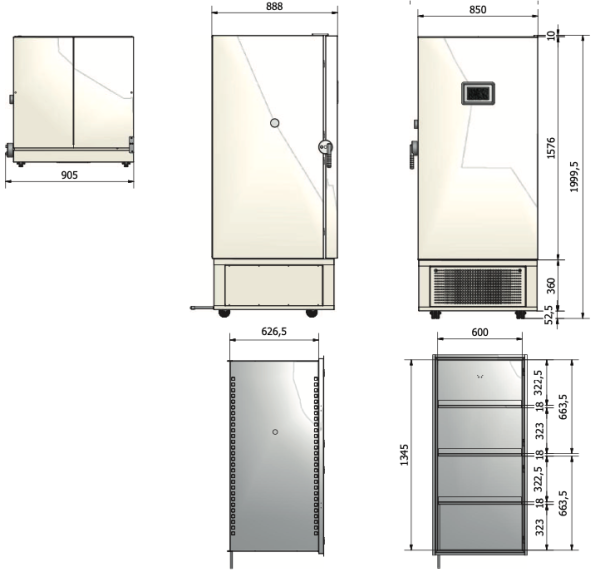 Морозильная камера VF500-86G SX со сверхнизкой температурой -86C